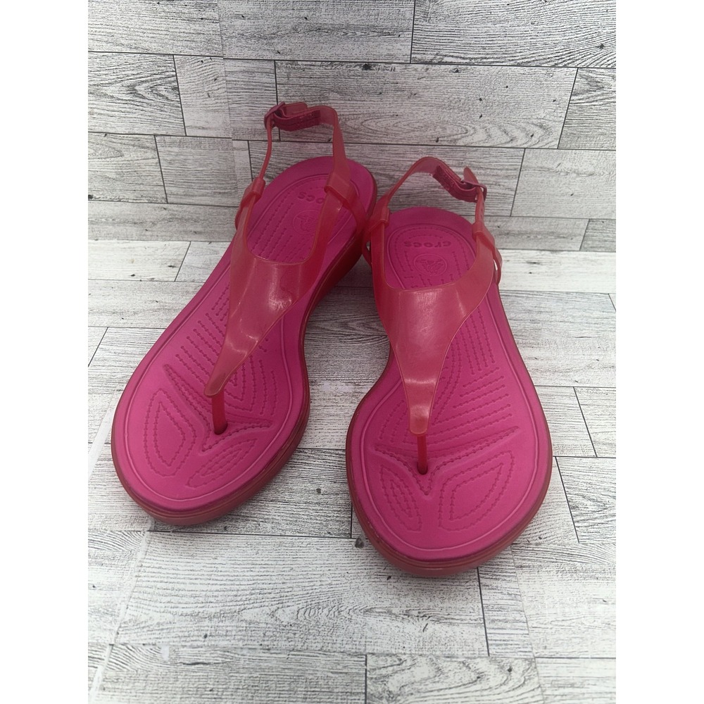 Crocs Sandals Shoes Womens Size 11 Wedge Platform Slingback 14975 Summer Beach